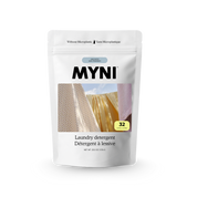 Myni laundry detergent packaging on a white background