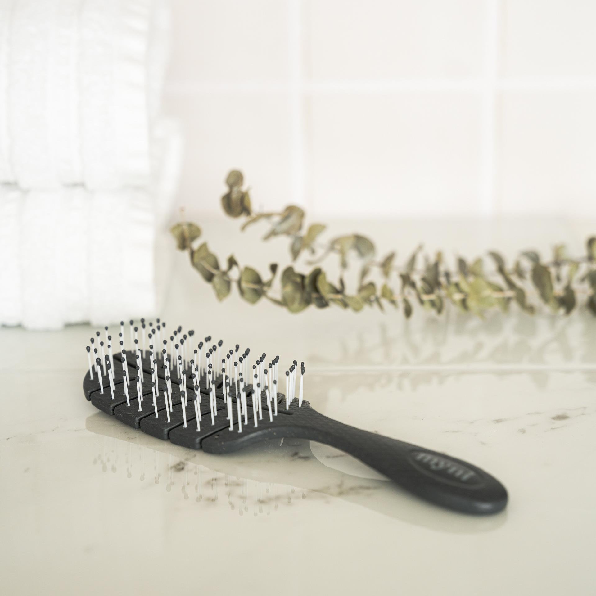 Wheat straw hair brush