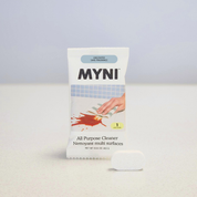MYNI all-purpose cleaner packaging on a light gray background
