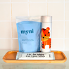 myni new parents set with baby care tiger wheat bottle and baby laundry detergent