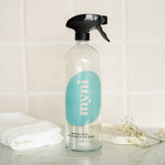 bathroom cleaner glass bottle