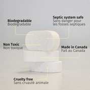 Great claims on the toilet bowl cleaning tabs