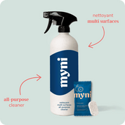 myni home and body set contains eco-friendly all-purpose cleaner